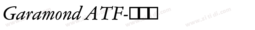 Garamond ATF字体转换